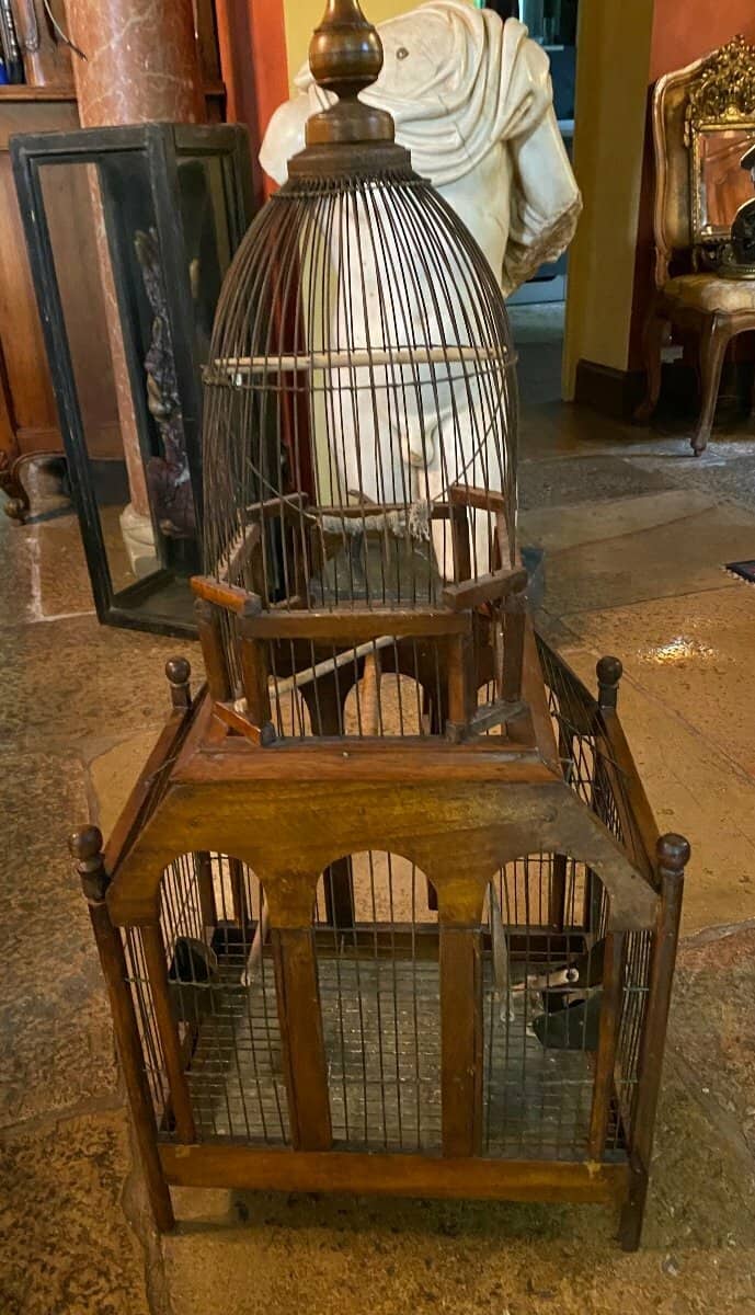 Large Bird Cage In The Shape Of A 19th Century Building - JAA
