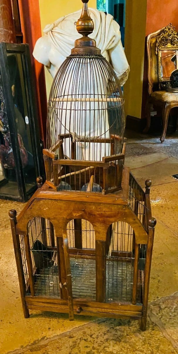 Large Bird Cage In The Shape Of A 19th Century Building - JAA