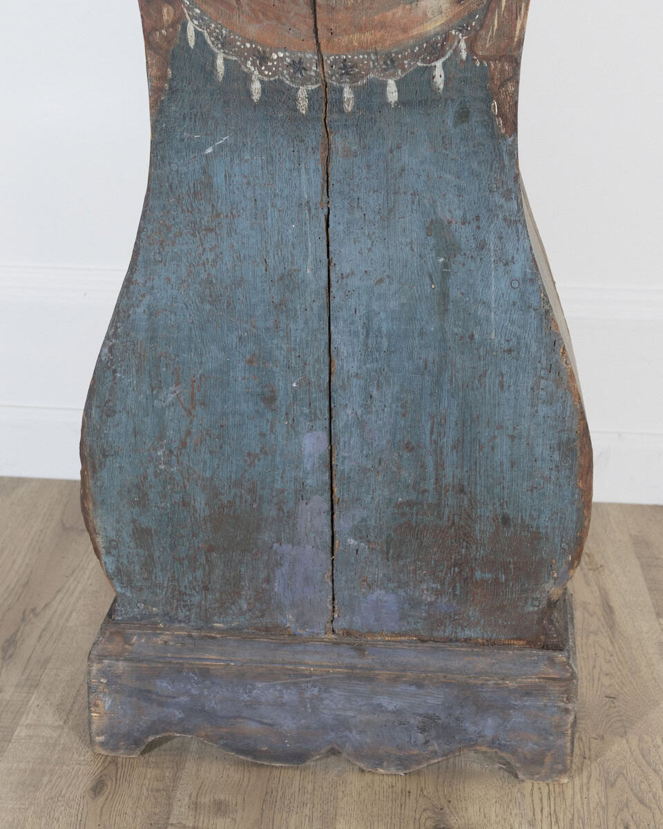 1822 Swedish Folk Art Tall Case Clock with Original Paint - JAA