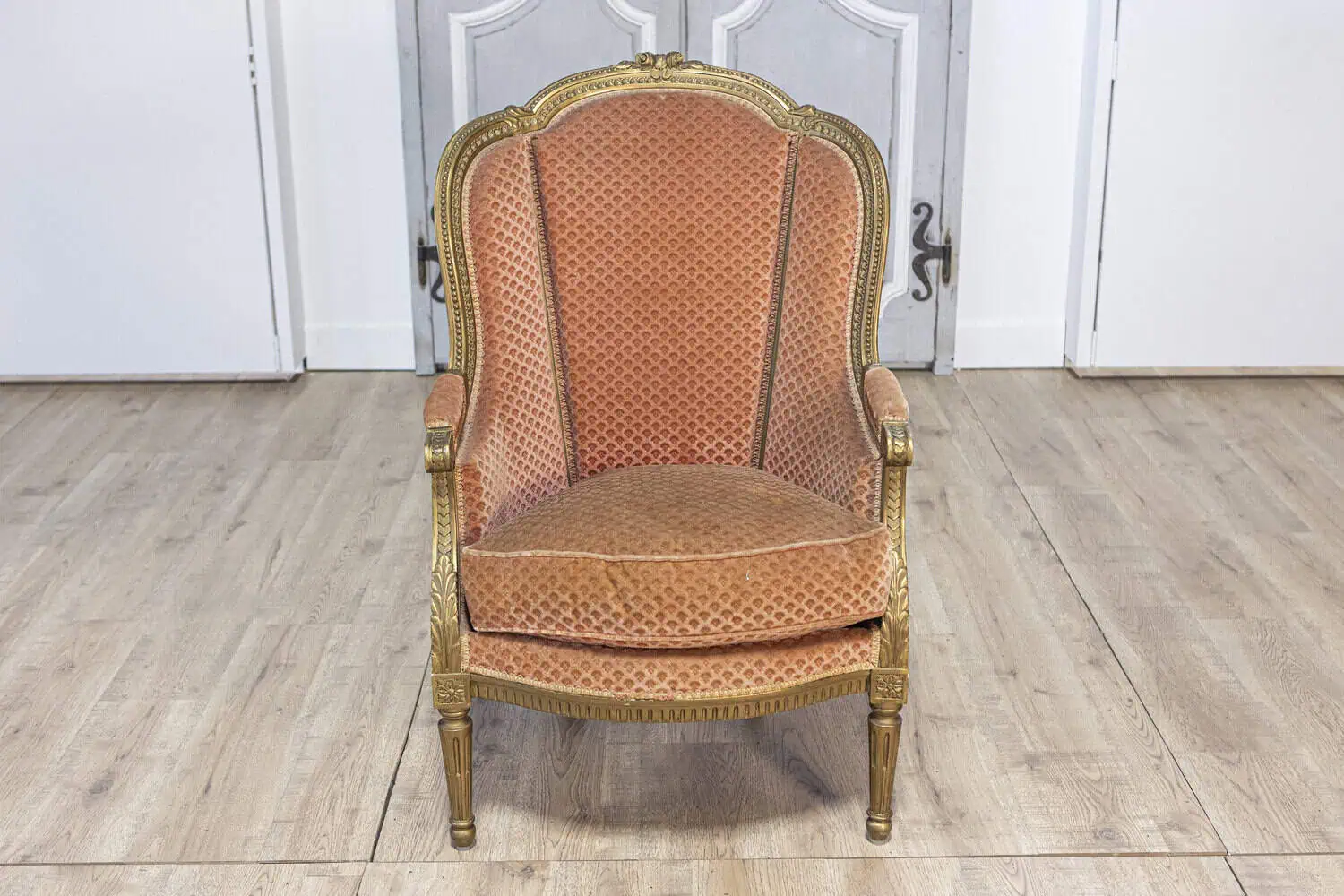 Pair of 20th Century French Louis XVI Style Bergères Chairs - JAA