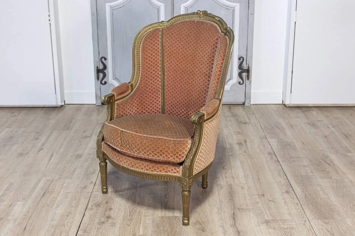 Pair of 20th Century French Louis XVI Style Bergères Chairs - JAA