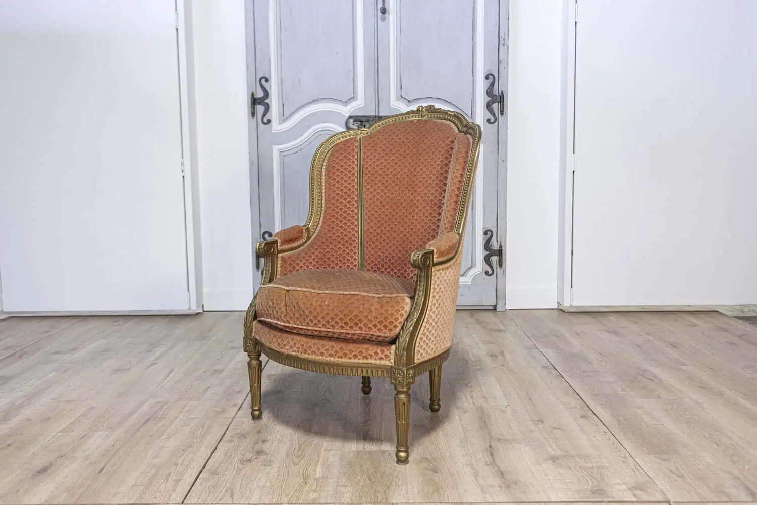 Pair of 20th Century French Louis XVI Style Bergères Chairs - JAA