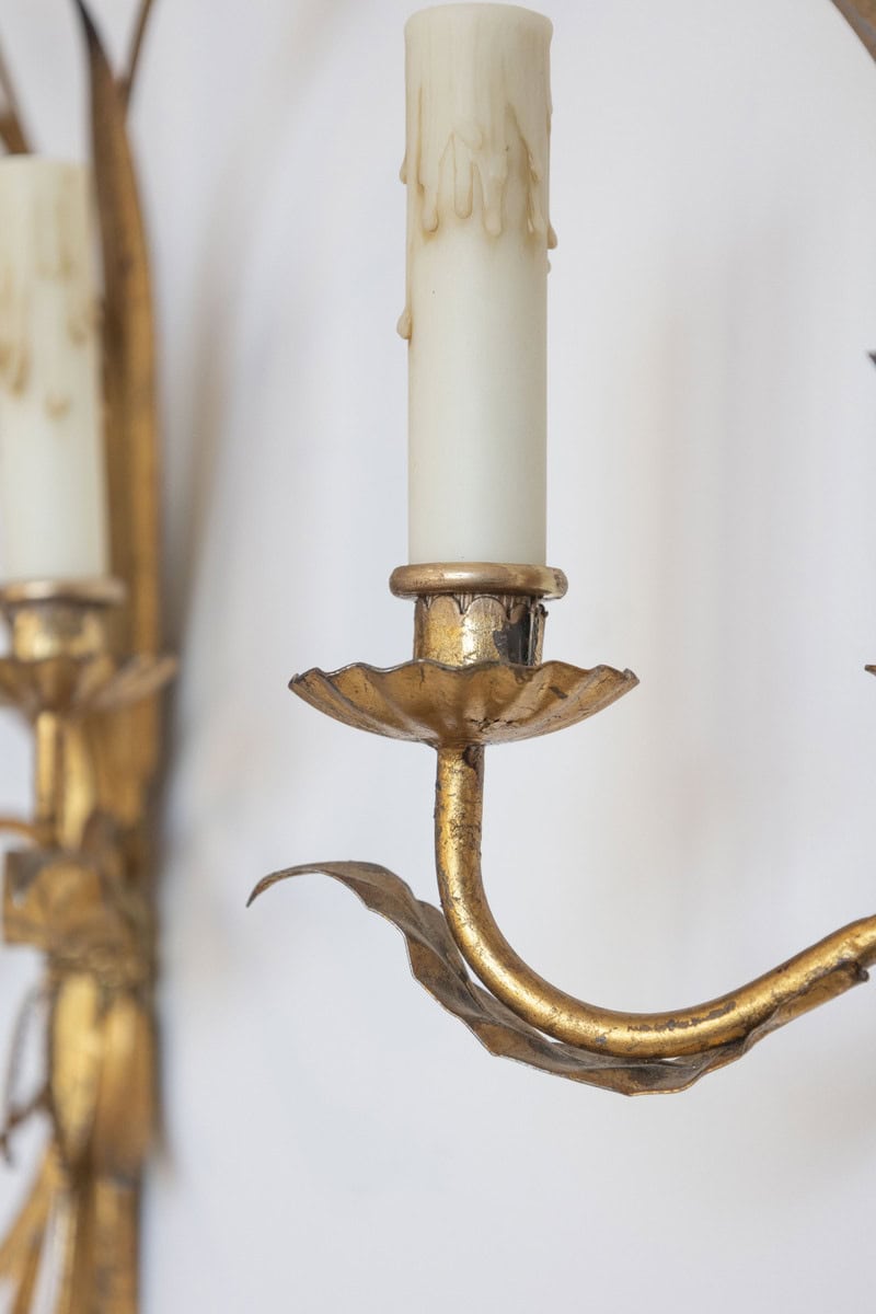 Pair of 20th Century French Sconces - Inspired By Coco Chanel - JAA