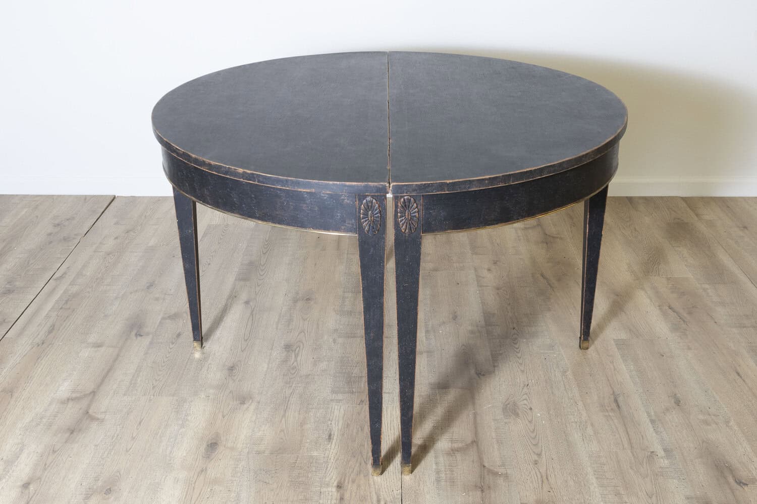 Pair of 19th Century Swedish Demi Lunes Circa 1800 - JAA