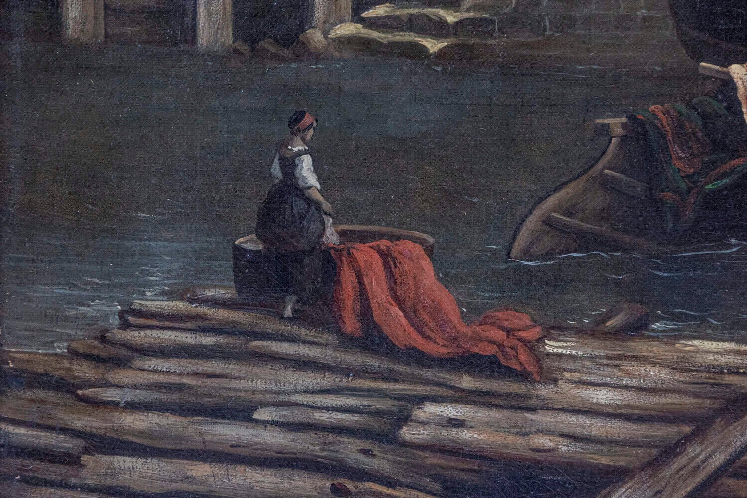 French 19th Century Oil on Canvas - JAA