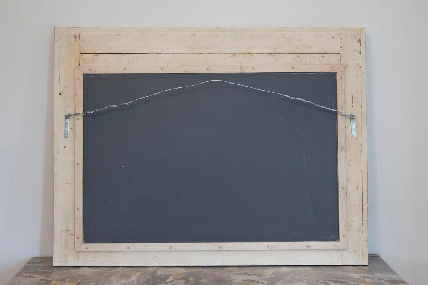 Pair of French Louis XV Style 1890s Painted Wood Horizontal Shell-Carved Mirrors - JAA