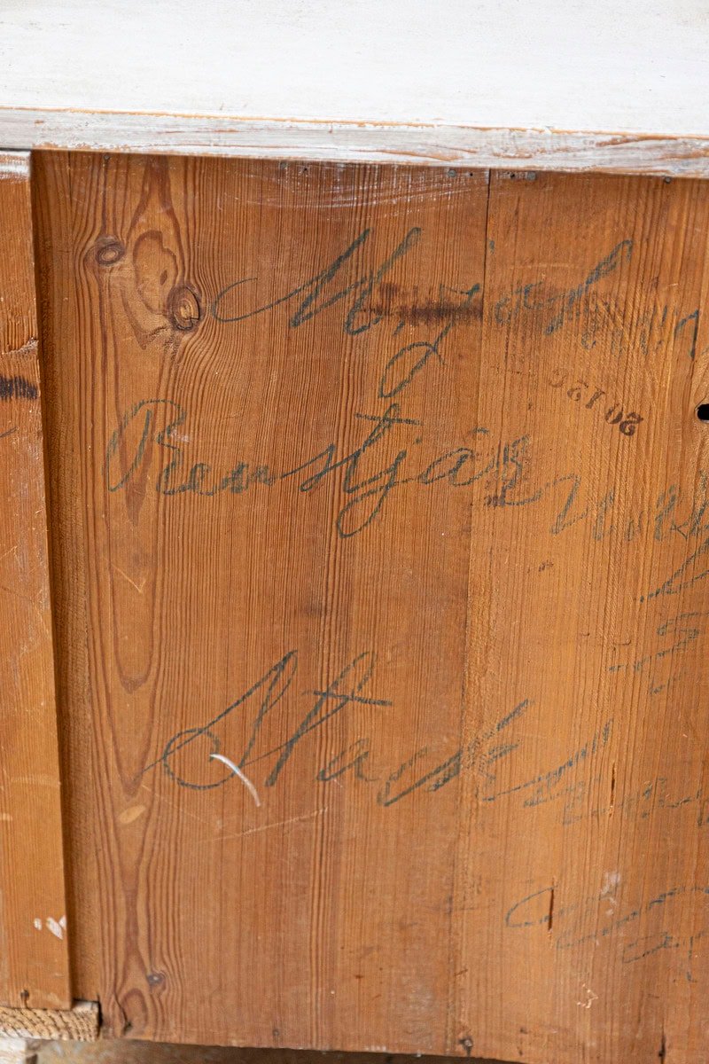 Swedish Gustavian Style 1890s Apothecary Chest with 10 Drawers and Carved Dentil - JAA