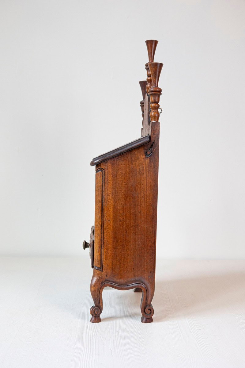 Louis XV Style French Farinerio Flour Box with Carved Floral Décor - JAA