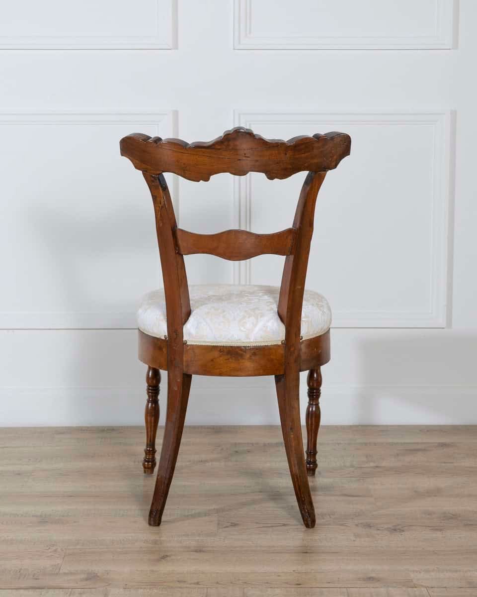 Set of Four Early 19th-Century Charles X Inlaid Chairs - JAA