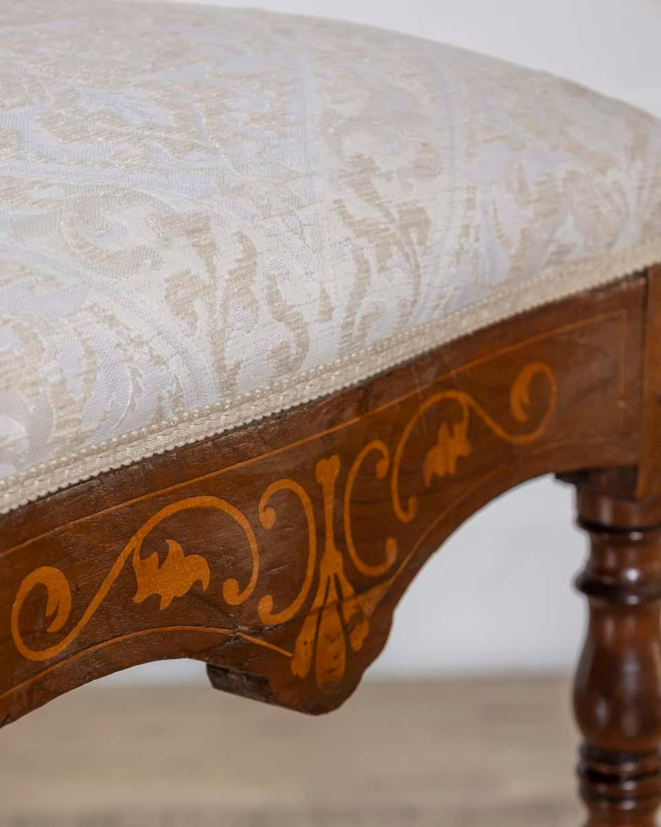 Set of Four Early 19th-Century Charles X Inlaid Chairs - JAA