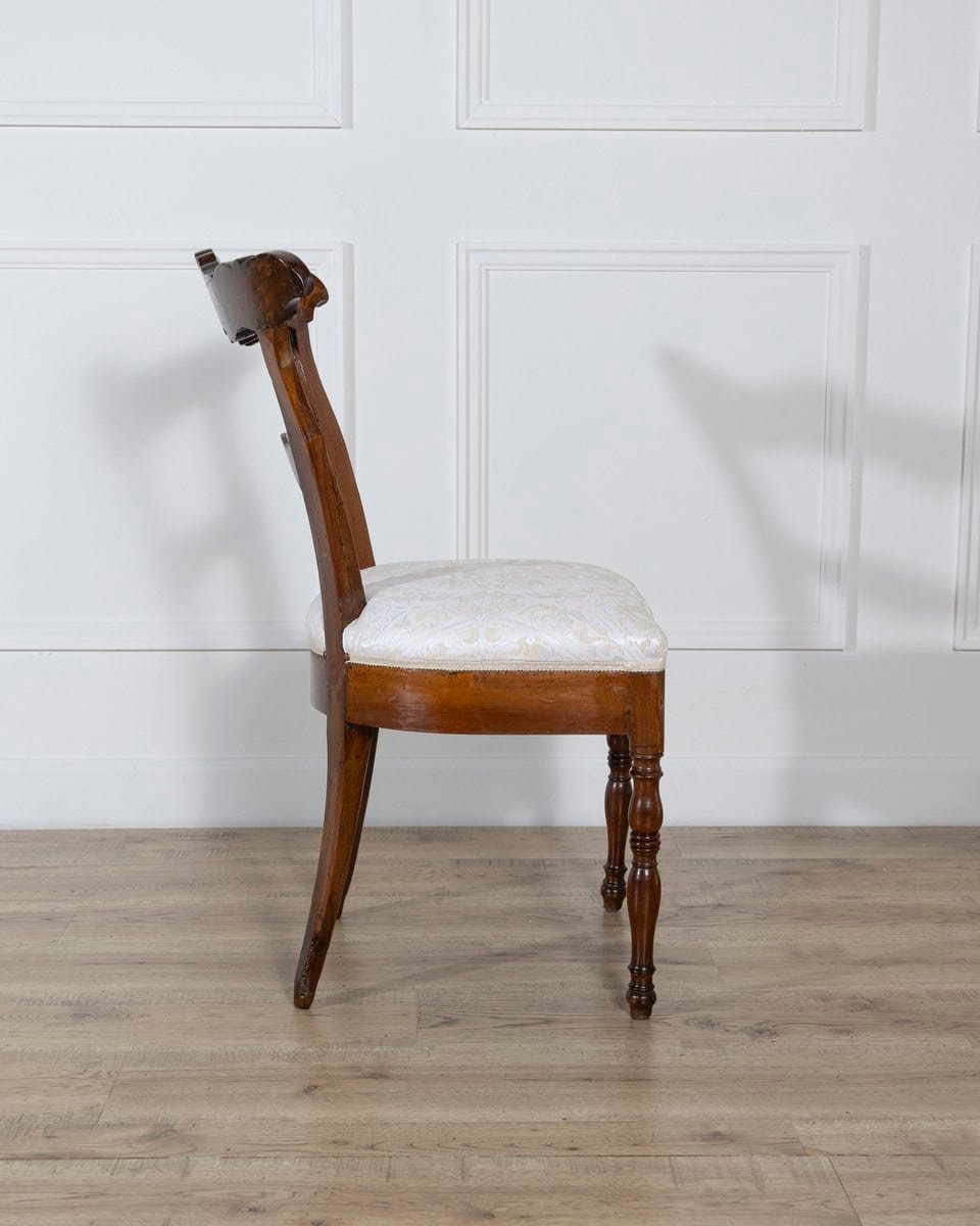 Set of Four Early 19th-Century Charles X Inlaid Chairs - JAA