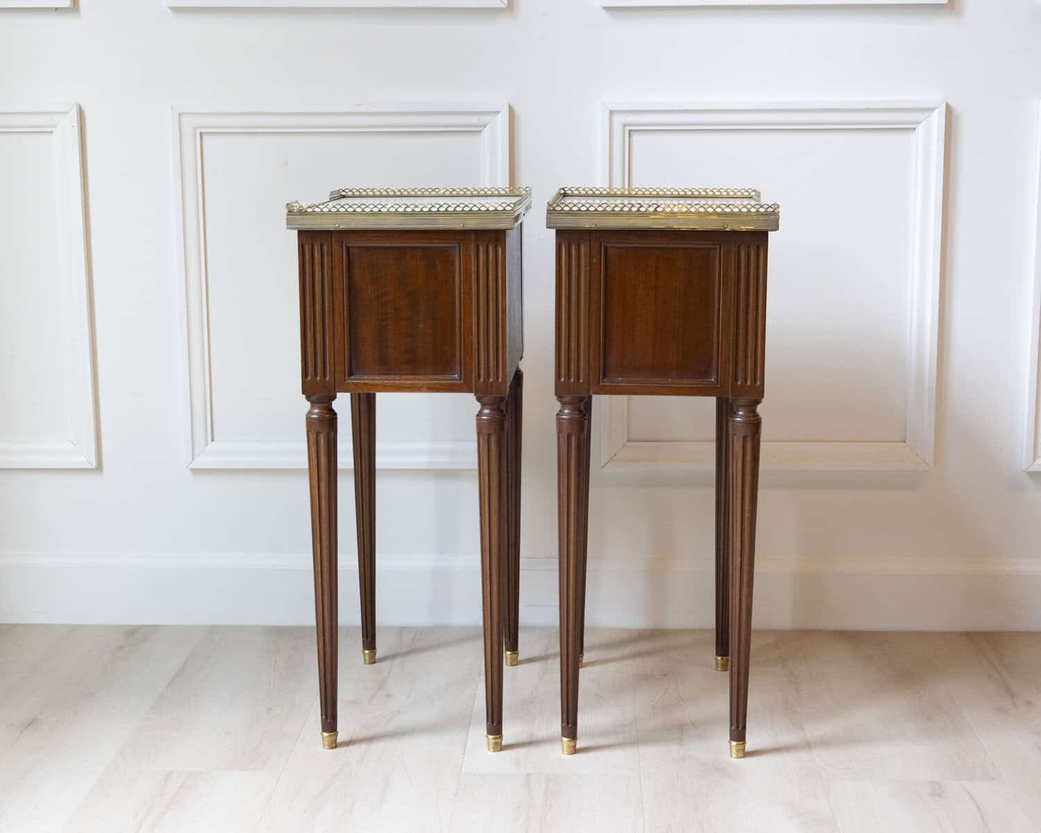 Pair Of Louis XVI Style Bedside Tables - JAA
