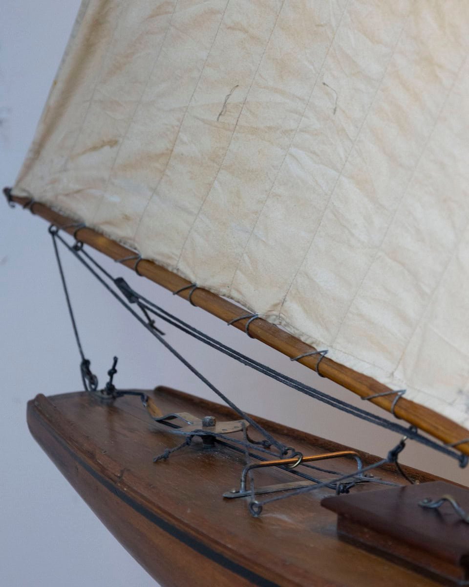 Early 20th Century, English Carved Wood Racing Yawl - JAA