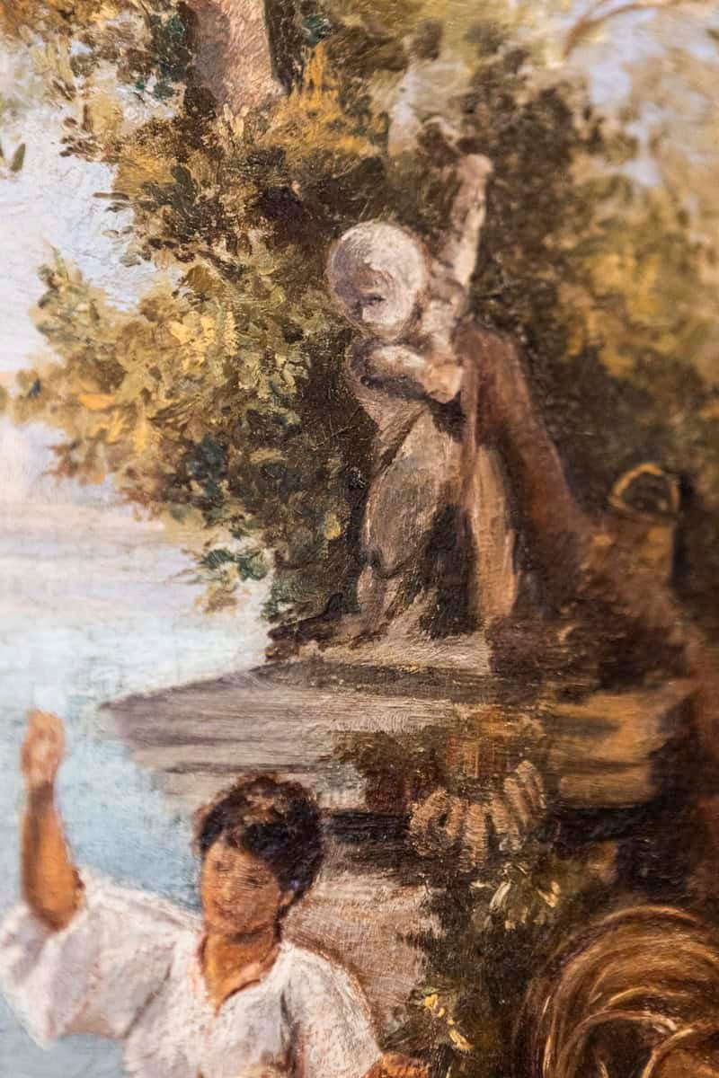 French 19th Century Continental School Painting Depicting Venetian Lagoon Scen - JAA