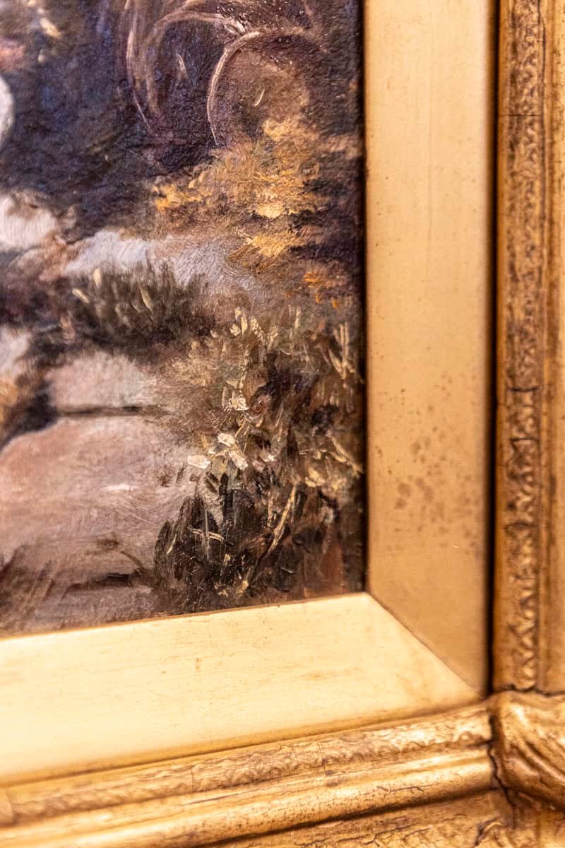 French 19th Century Continental School Painting Depicting Venetian Lagoon Scen - JAA