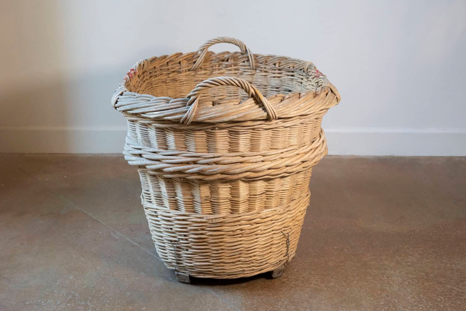 French Champagne Harvesting Basket, c. 1940s - JAA