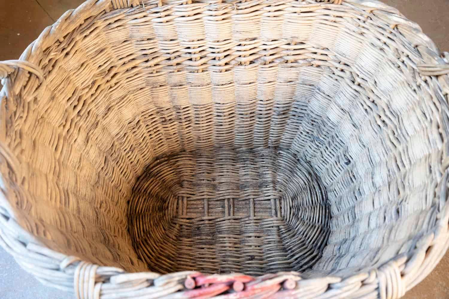 French Champagne Harvesting Basket, c. 1940s - JAA