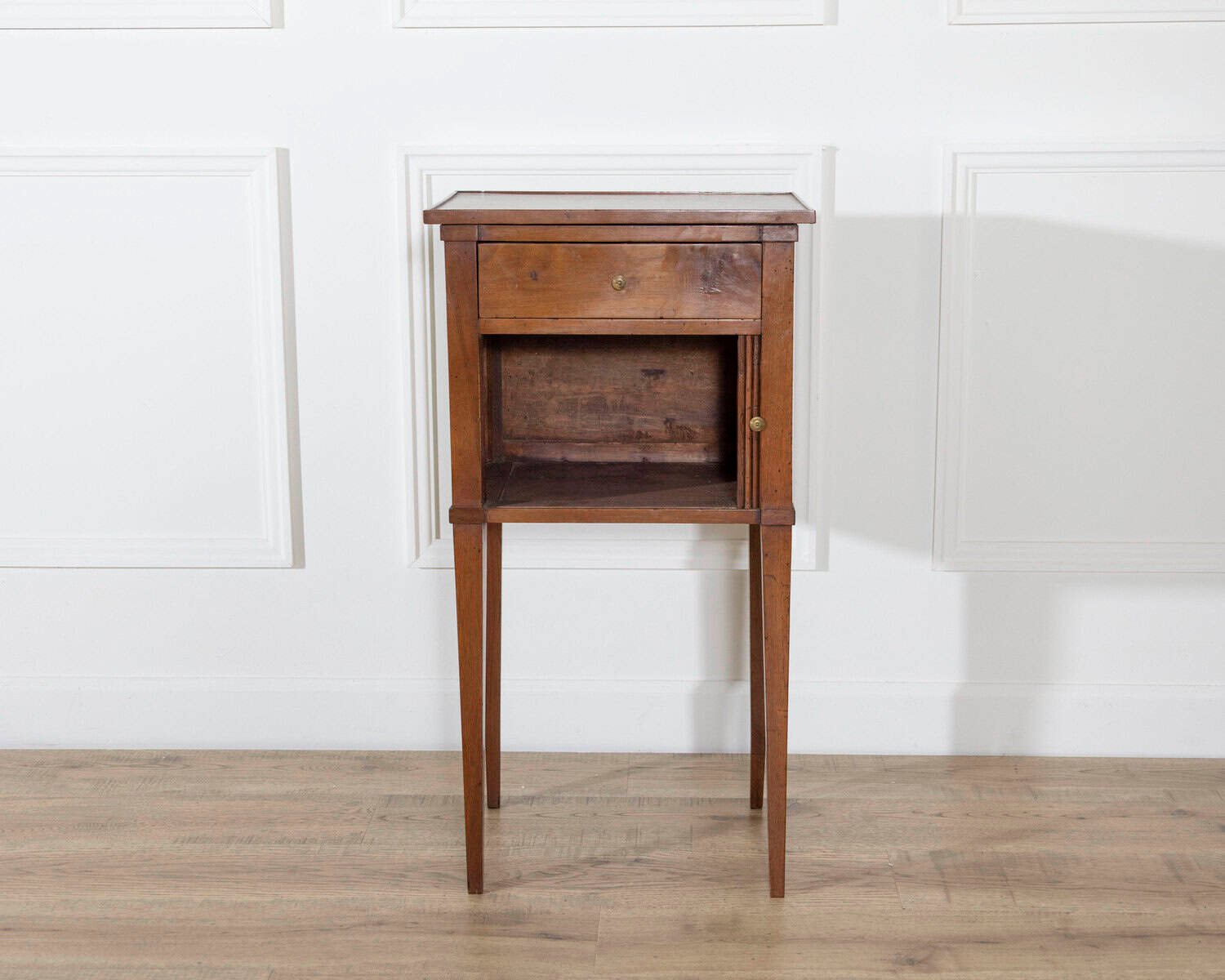 Early 19th-Century Italian Directoire Walnut Bedside Cabinet - JAA
