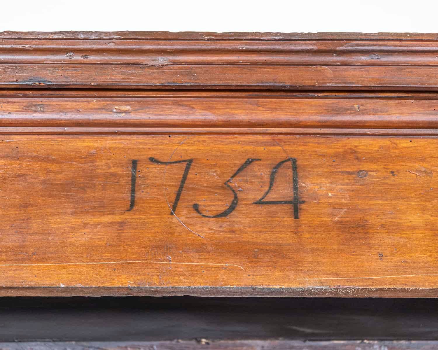 18th-Century Tuscan Poplar Wardrobe Dated 1751 - JAA