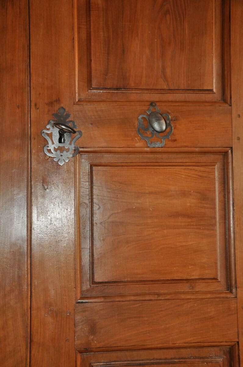 Double-sided Double-leaf Communicating Door In Walnut - JAA