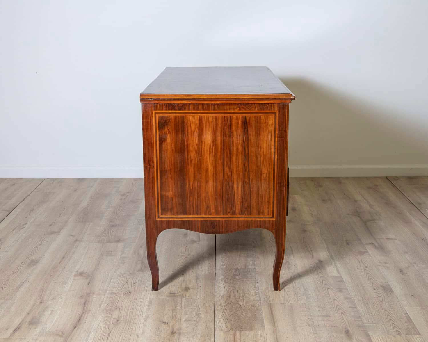 Antique Louis XV Chest Of Drawers In Rosewood And Marquetry - Italy 18th - JAA