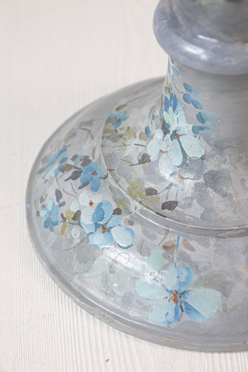 40% OFF at Checkout. French 1870s Slender Majolica Vase with Floral Décor and High-Relief Cherubs - JAA