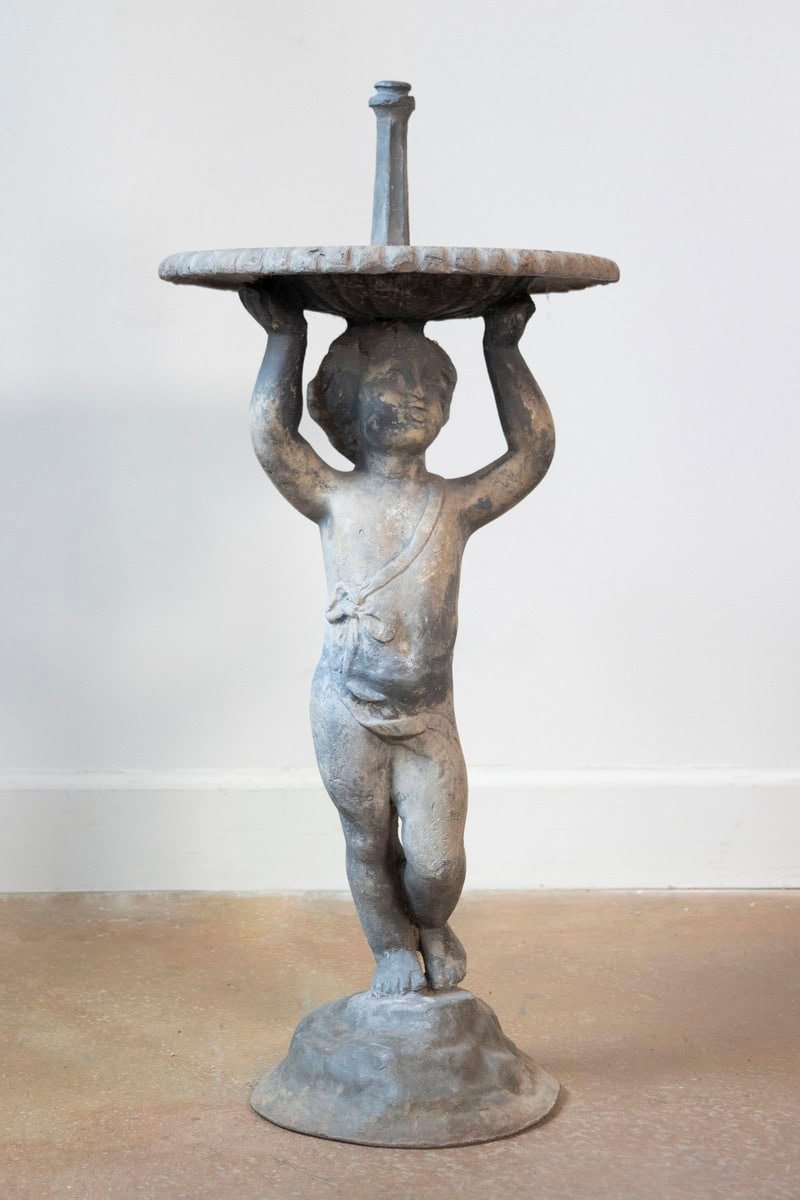 Early 20th Century Lead Putti Fountain, Circa 1920 - JAA