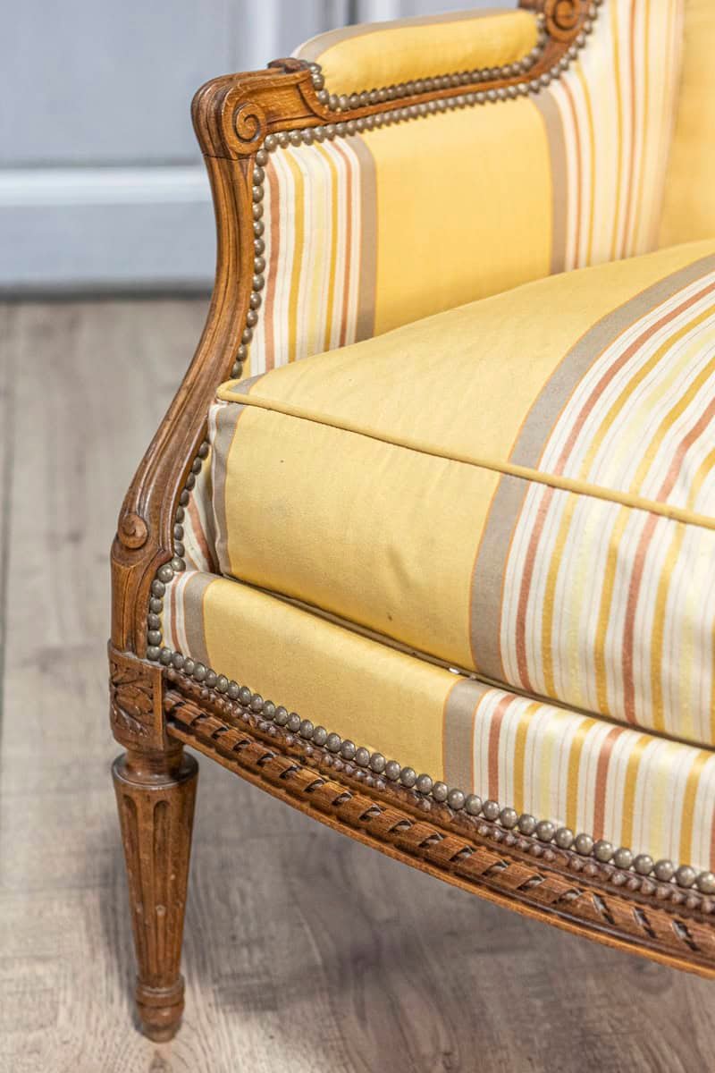 20th Century French Louis XVI Style Bergere - JAA