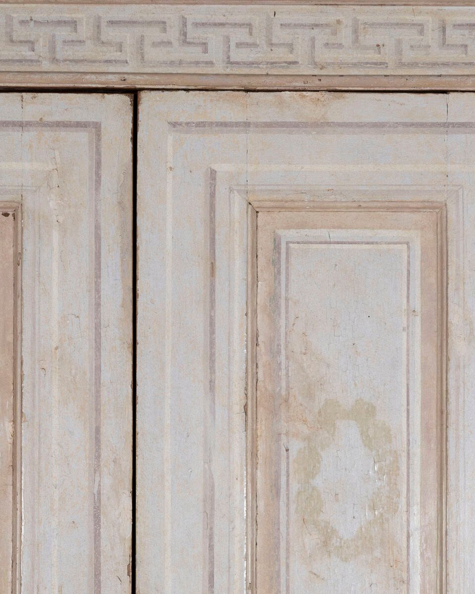 Neoclassical Painted Wardrobe, Marche Region, Circa 1790 - JAA