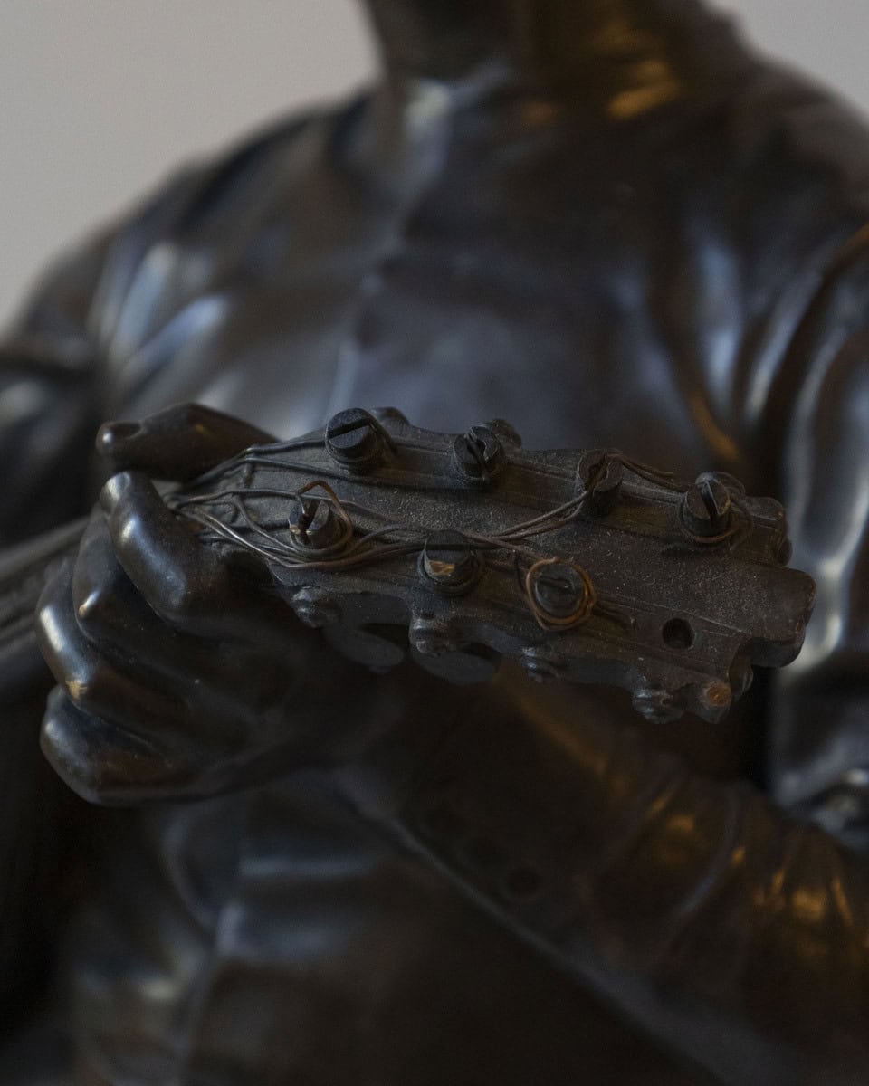 Paul Dubois, “Florentine Singer,” 1865 — Bronze by F. Barbedienne Foundry - JAA