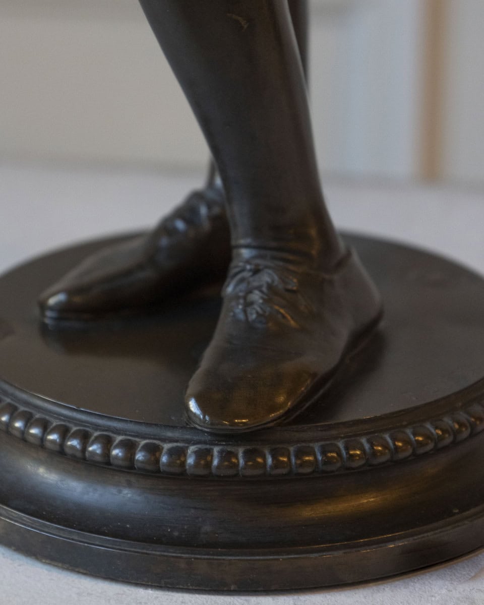 Paul Dubois, “Florentine Singer,” 1865 — Bronze by F. Barbedienne Foundry - JAA