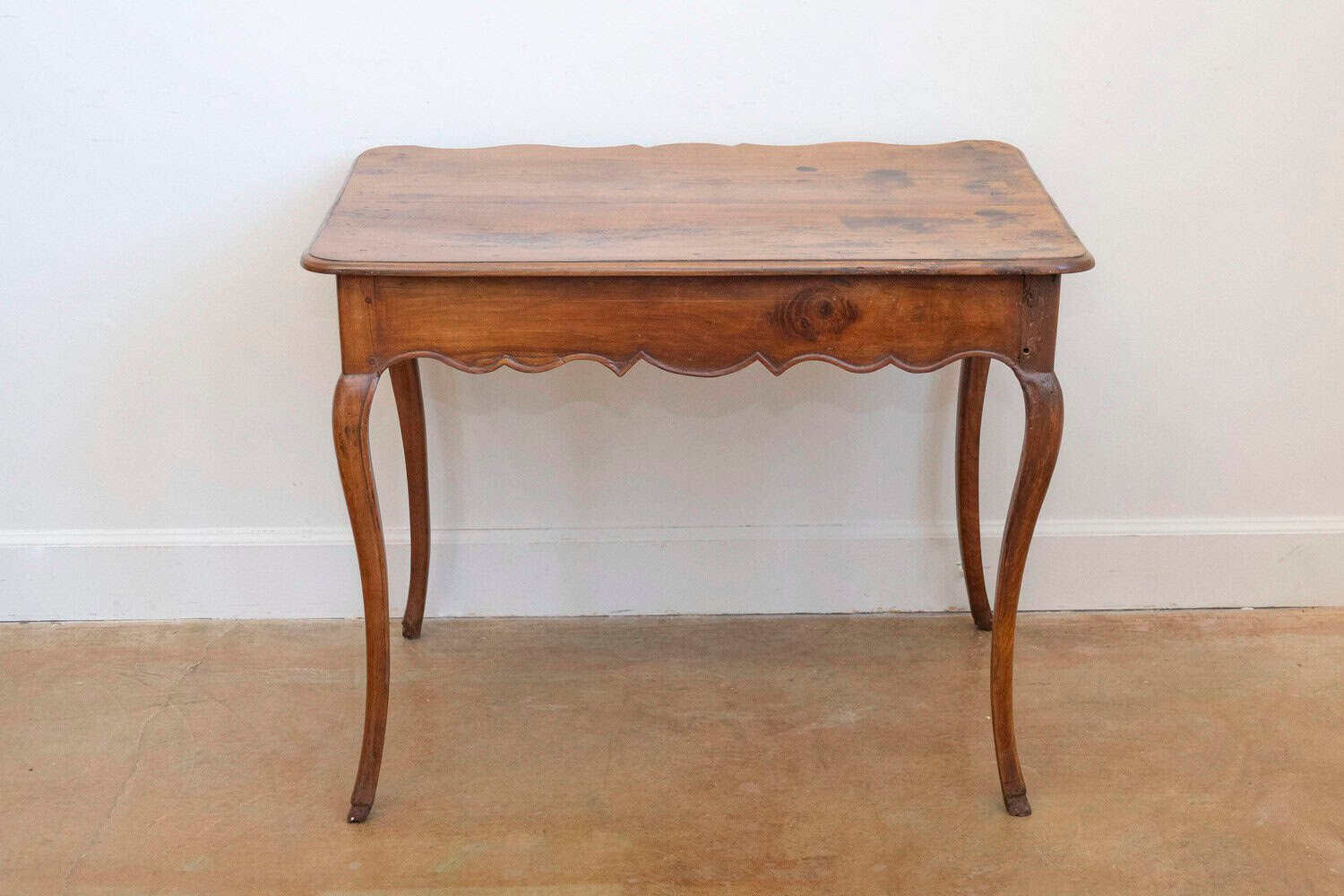 French Louis XV Late 18th Century Cherry Table with Drawer from the Rhône Valley - JAA