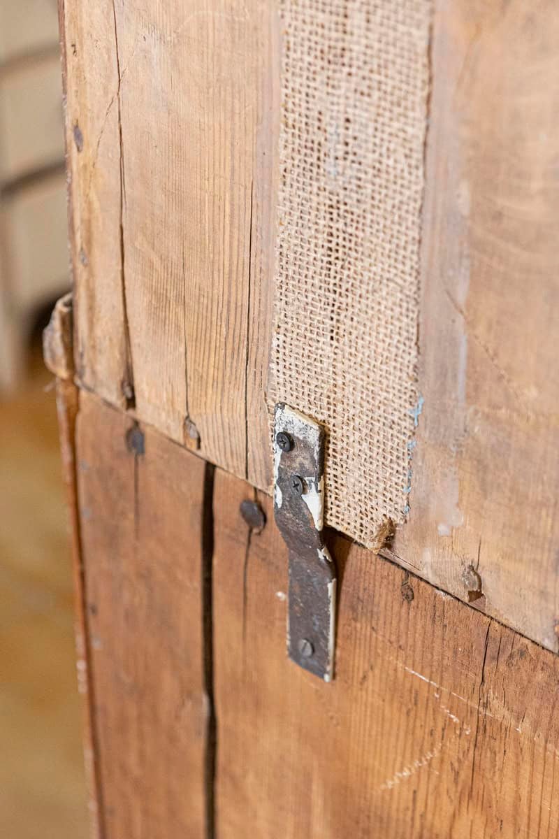 Swedish 1770s Baroque Light Gray Painted Secretary with Slant Front Desk - JAA