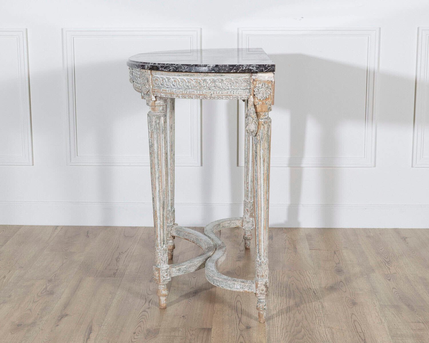 18th Century Louis XVI Period Console Table with Original Saint Anne Marble Top - JAA
