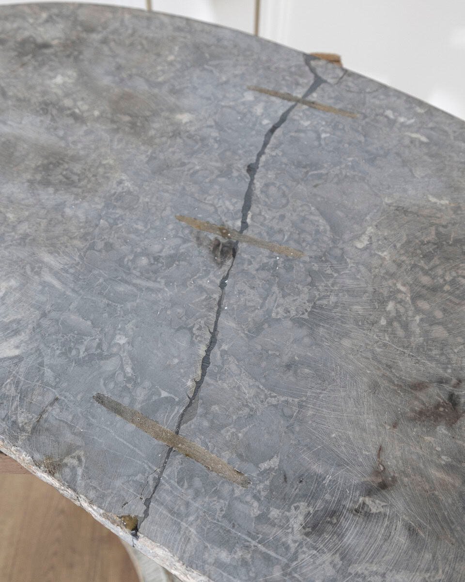 18th Century Louis XVI Period Console Table with Original Saint Anne Marble Top - JAA