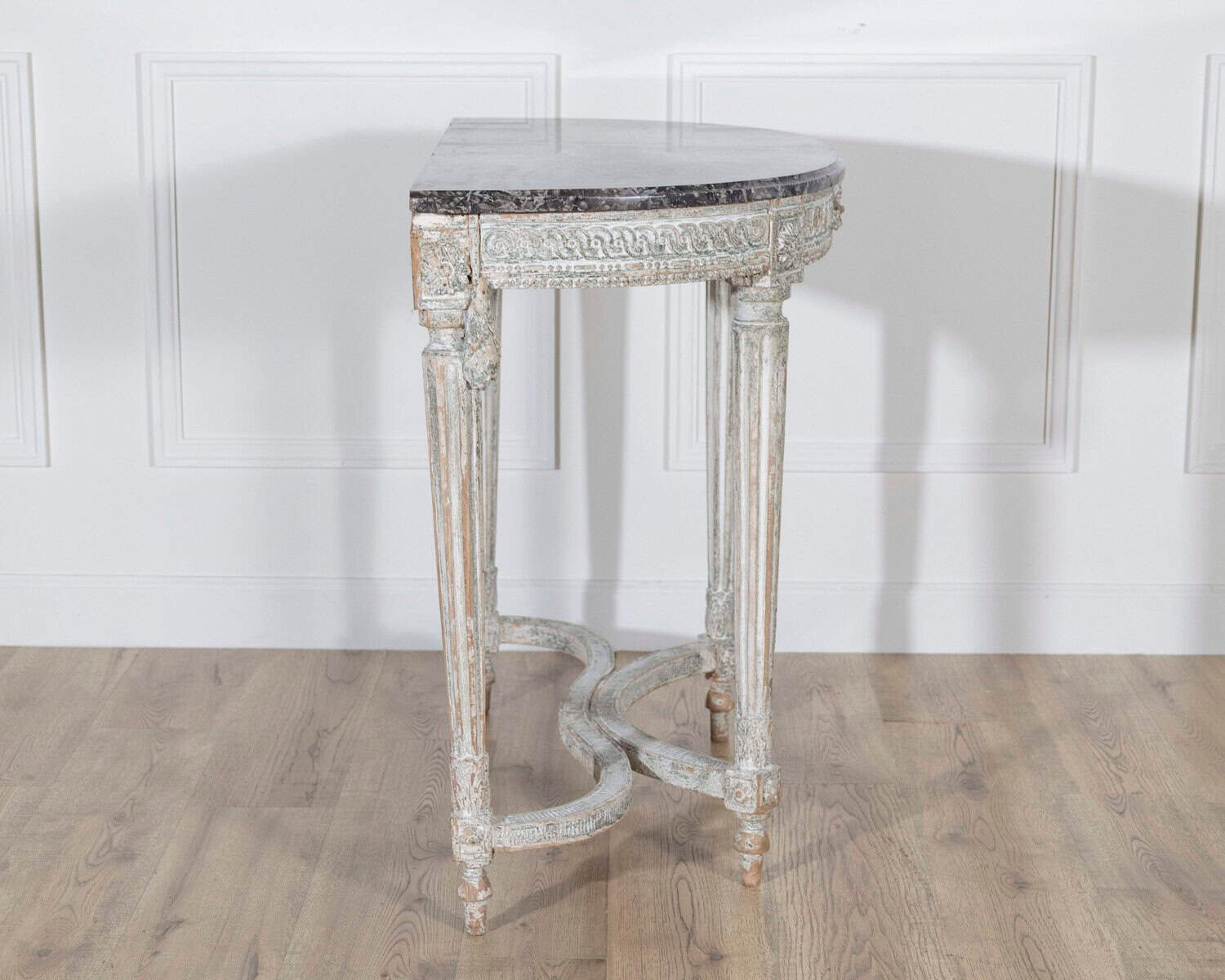 18th Century Louis XVI Period Console Table with Original Saint Anne Marble Top - JAA