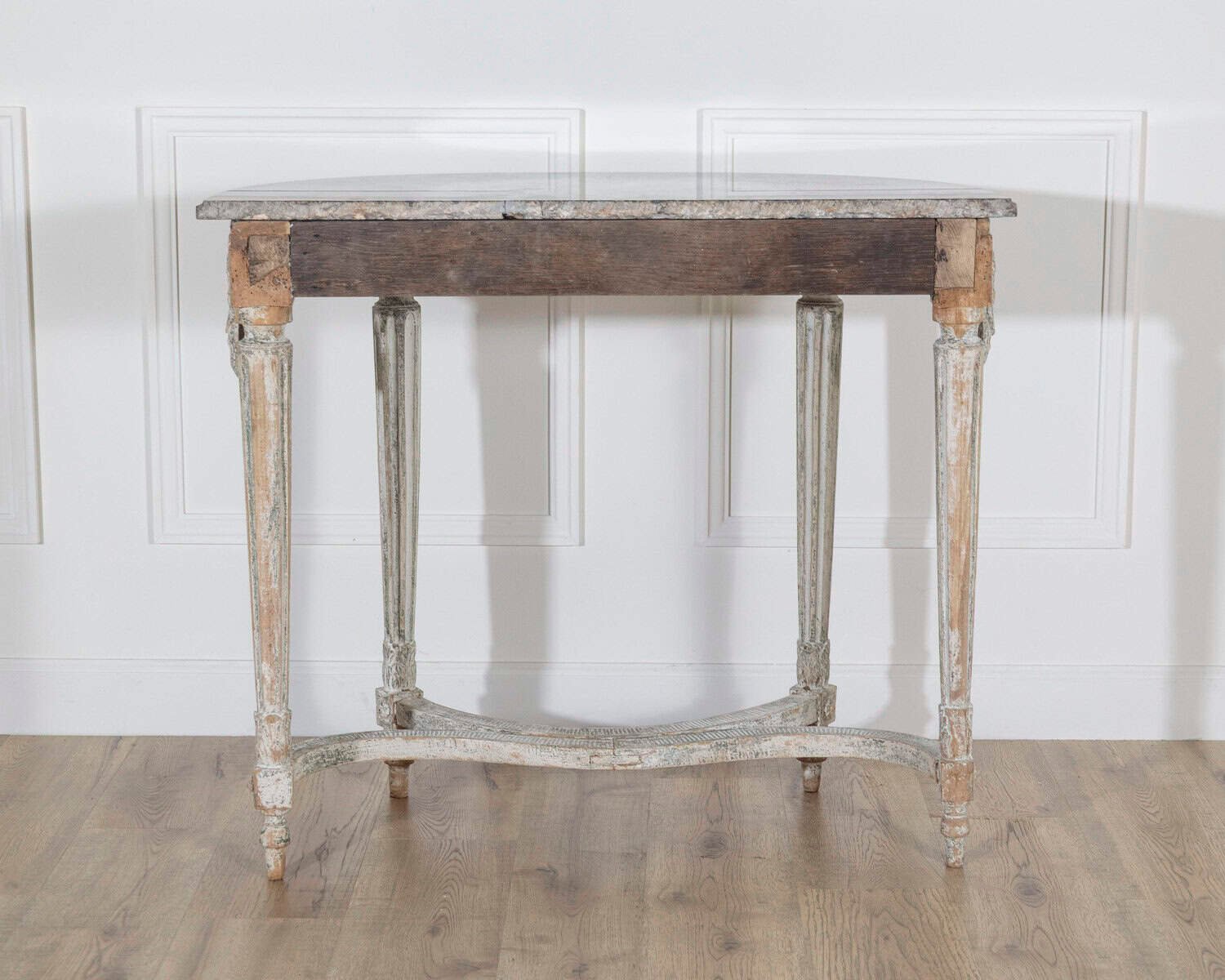 18th Century Louis XVI Period Console Table with Original Saint Anne Marble Top - JAA