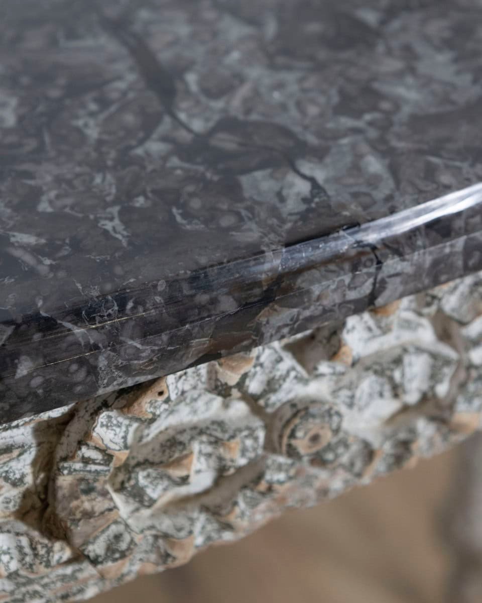 18th Century Louis XVI Period Console Table with Original Saint Anne Marble Top - JAA