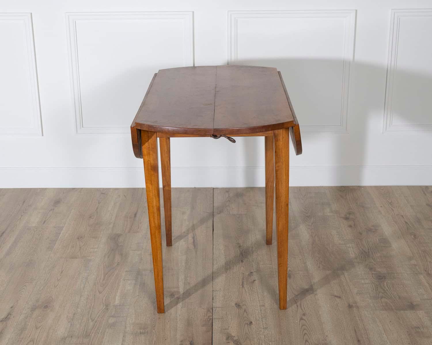 19th Century French Walnut Extension Dining Table with One Leaf - JAA