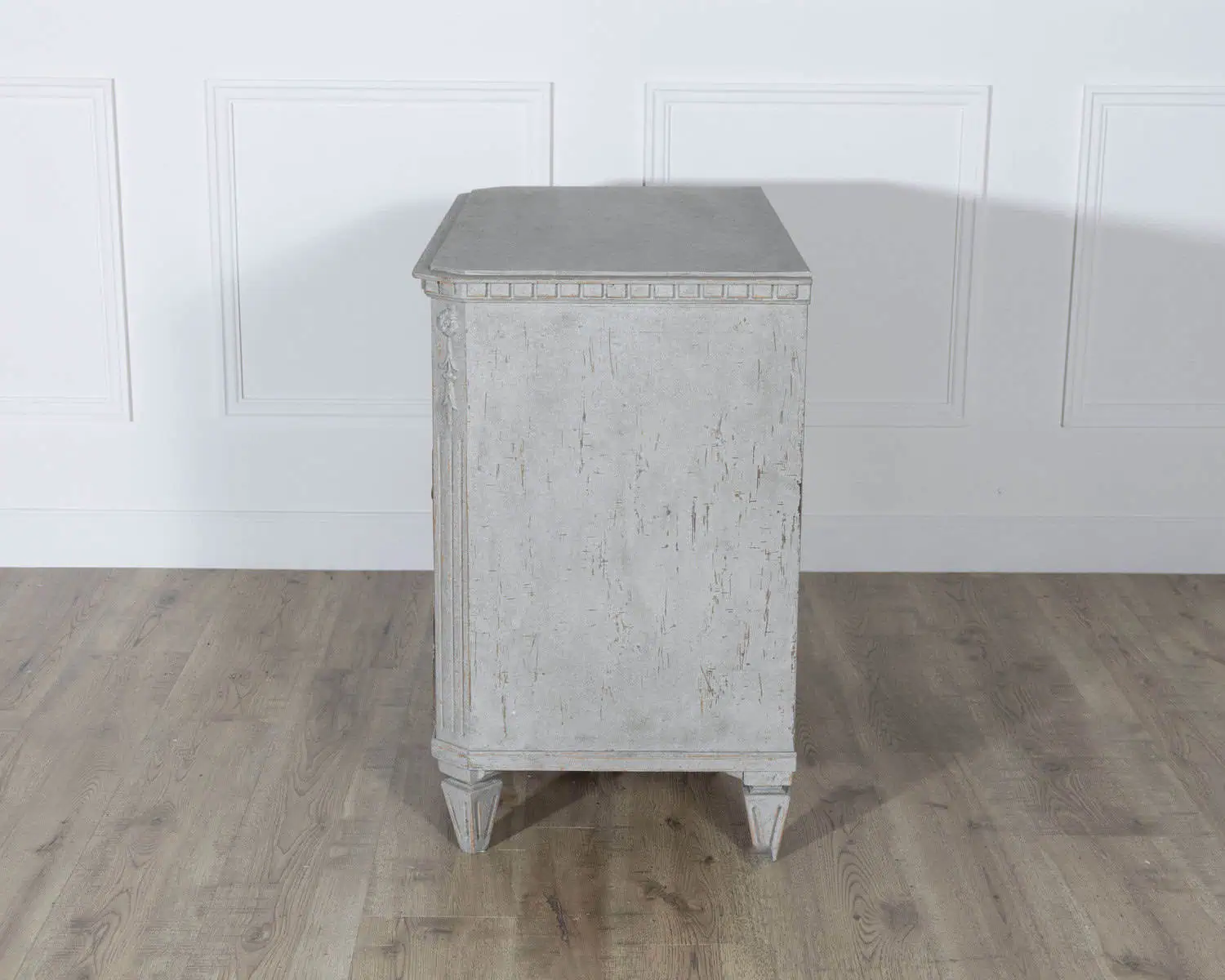 Pair of 19th Century Swedish Gustavian Painted Chests of Drawers - JAA