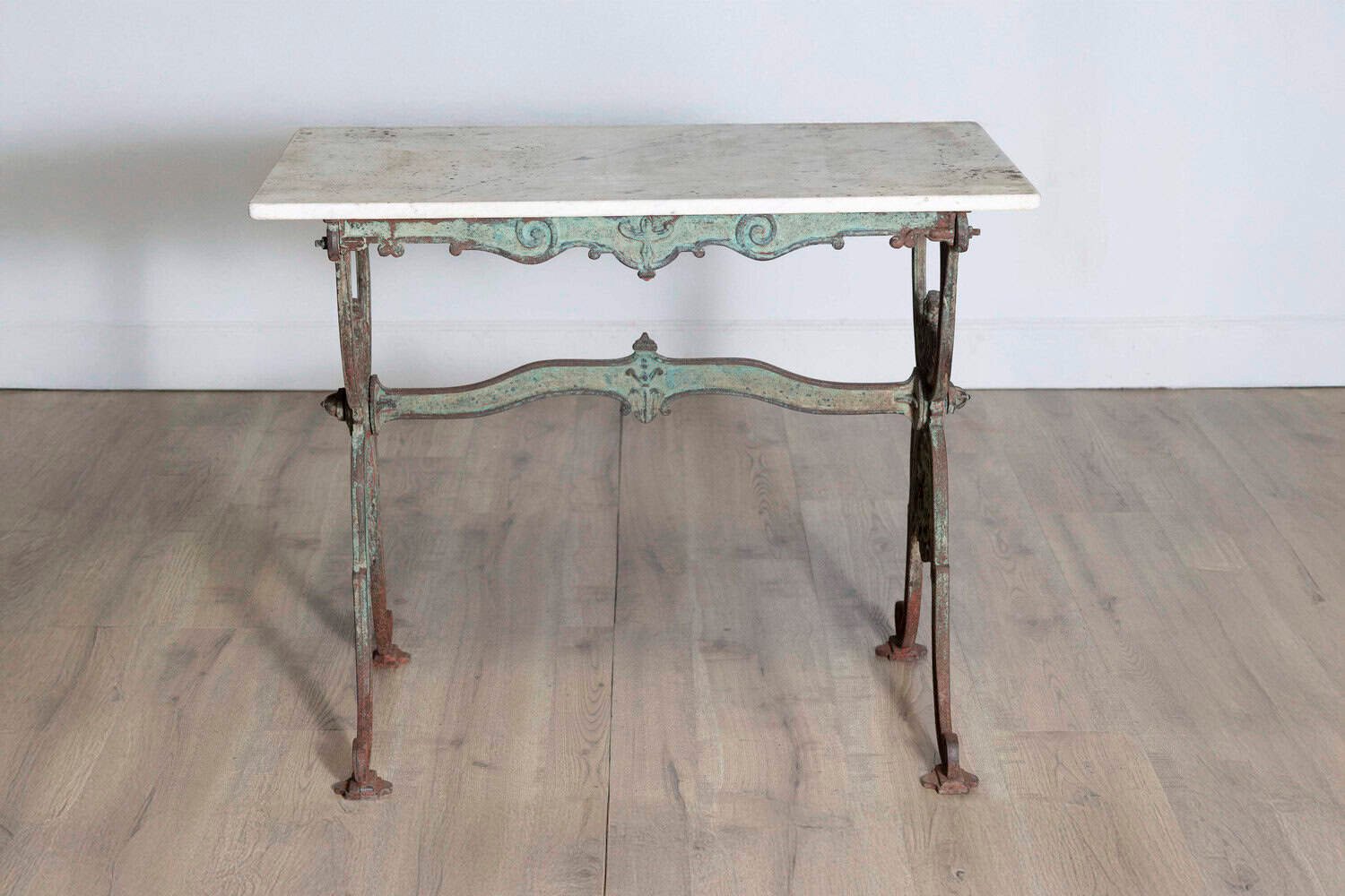 19th Century French Marble Top Bistro Table - JAA