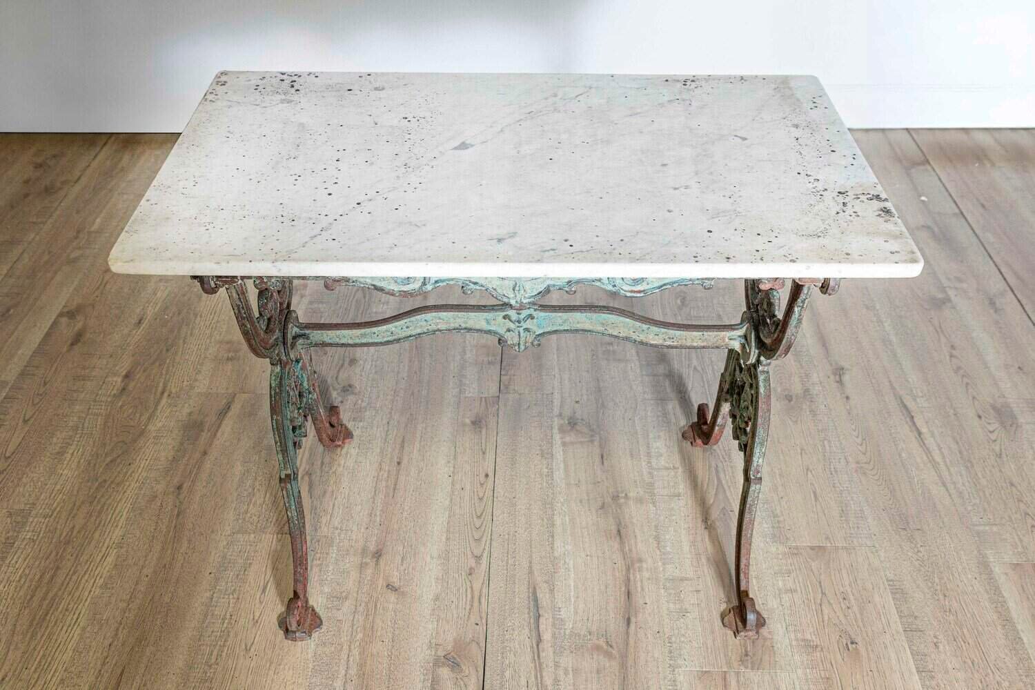 19th Century French Marble Top Bistro Table - JAA
