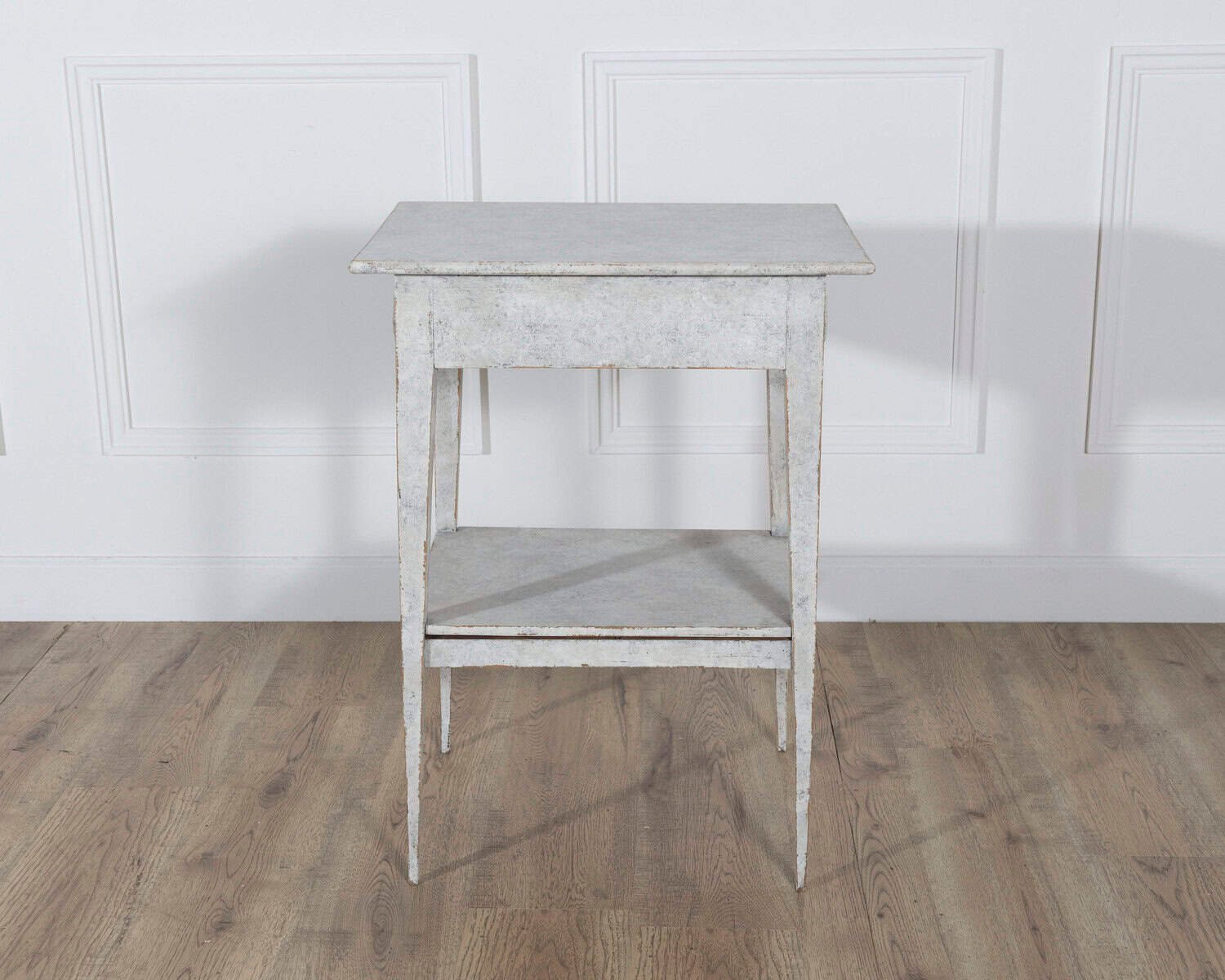 Swedish Gustavian Painted Console Table with Drawer and Shelf, Circa 1860 - JAA