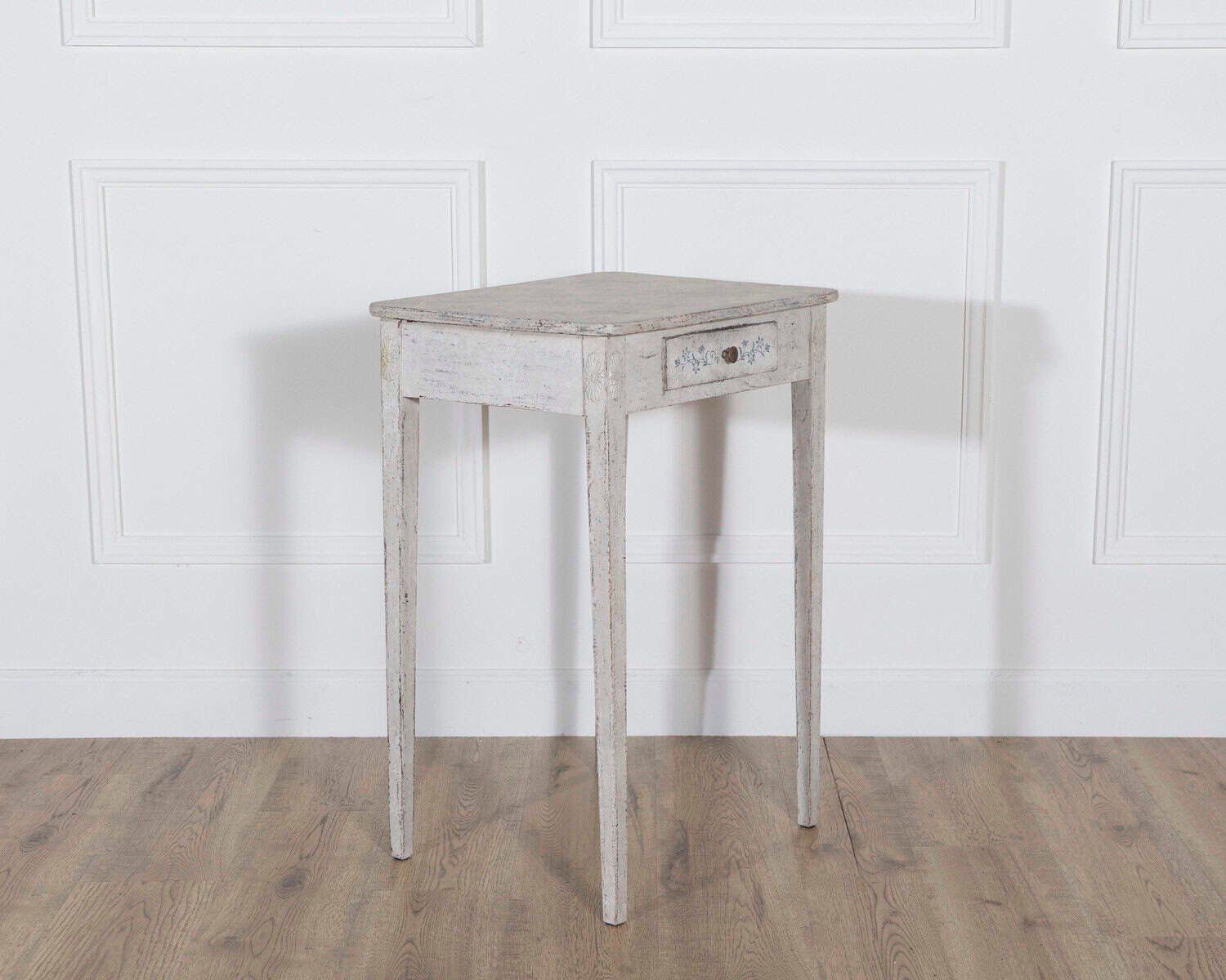 Swedish Painted Console Table with Drawer, circa 1880 - JAA