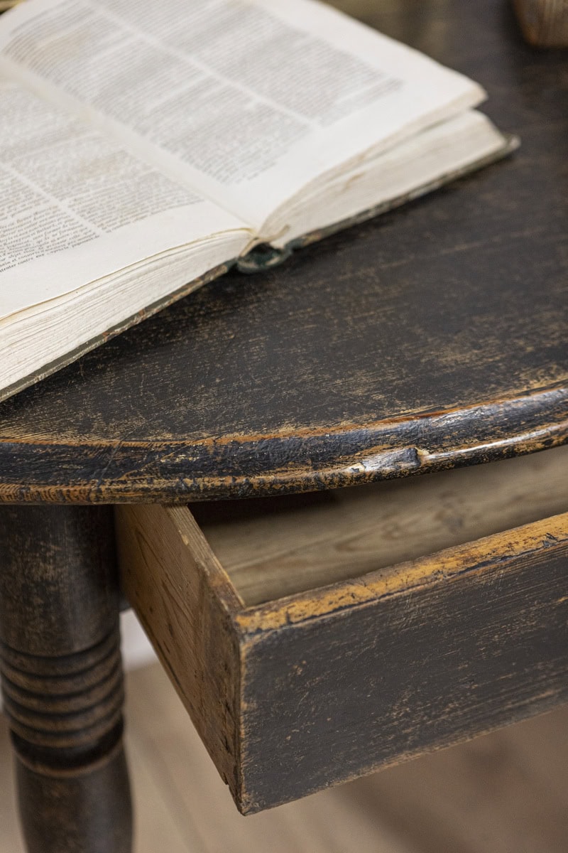 19th Century Swedish Demi Lune Console Table Circa 1860 - JAA