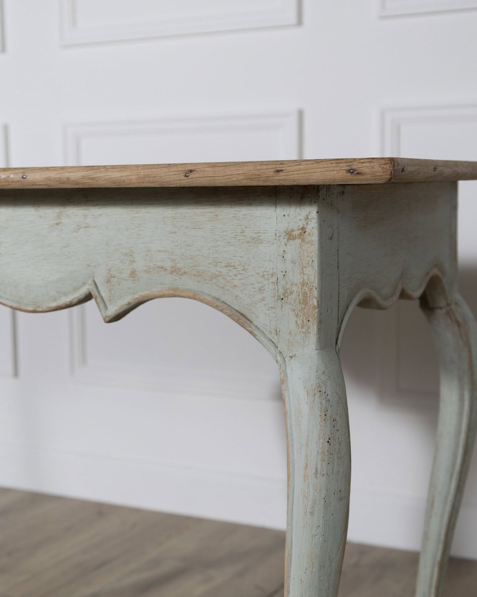 Louis XV Style Console Table with Oak Top, 19th Century - JAA