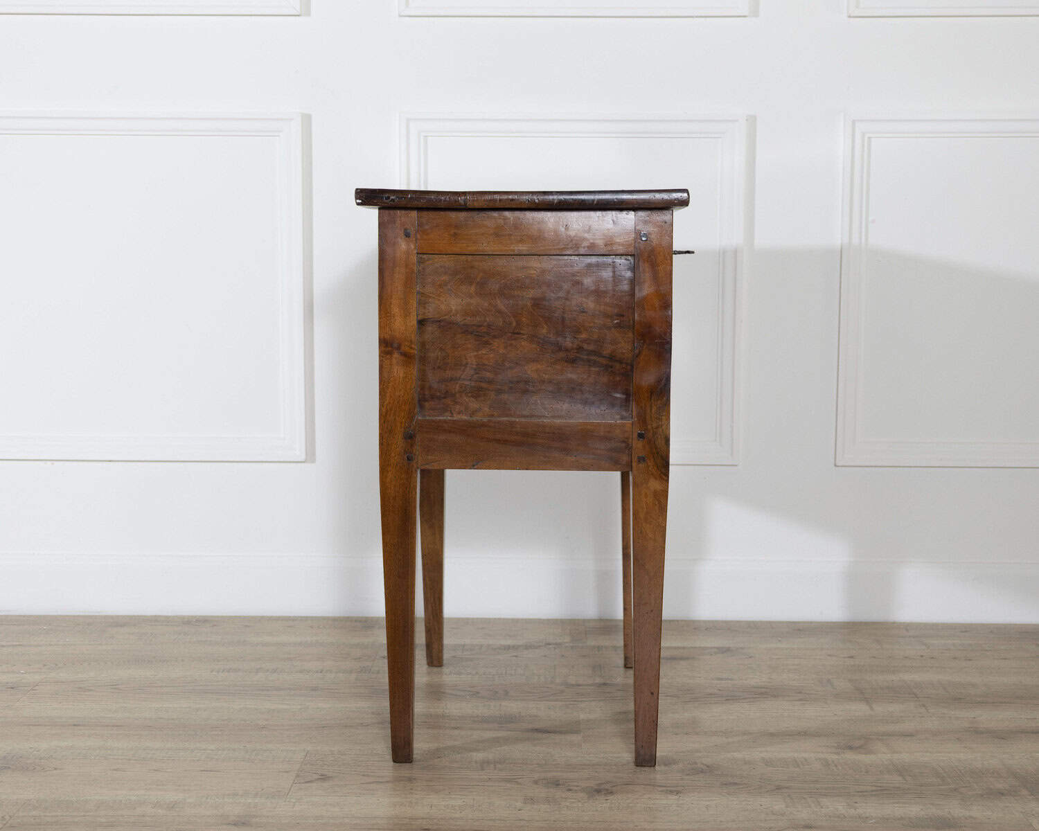 19th Century Small Louis XVI–Style Walnut Chest with Two Drawers - JAA