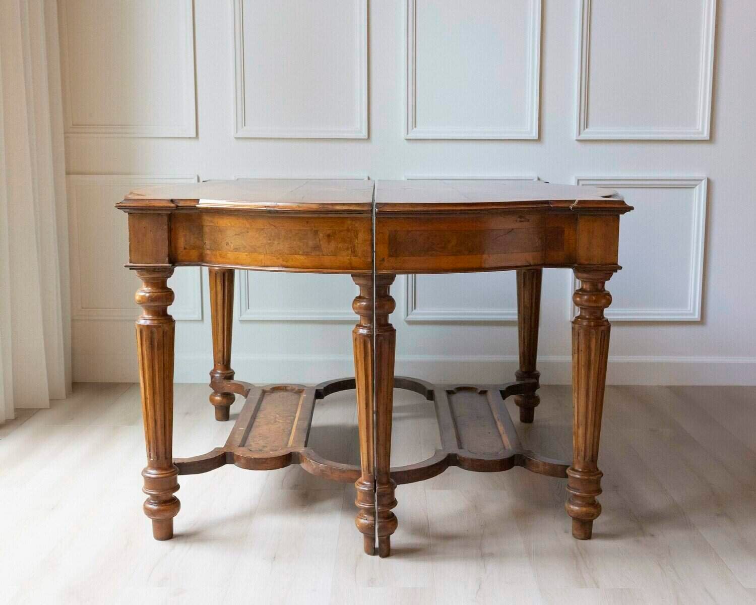 ​​​​​​​pair Of Large Consoles Moves Lombardy Nineteenth Century - JAA