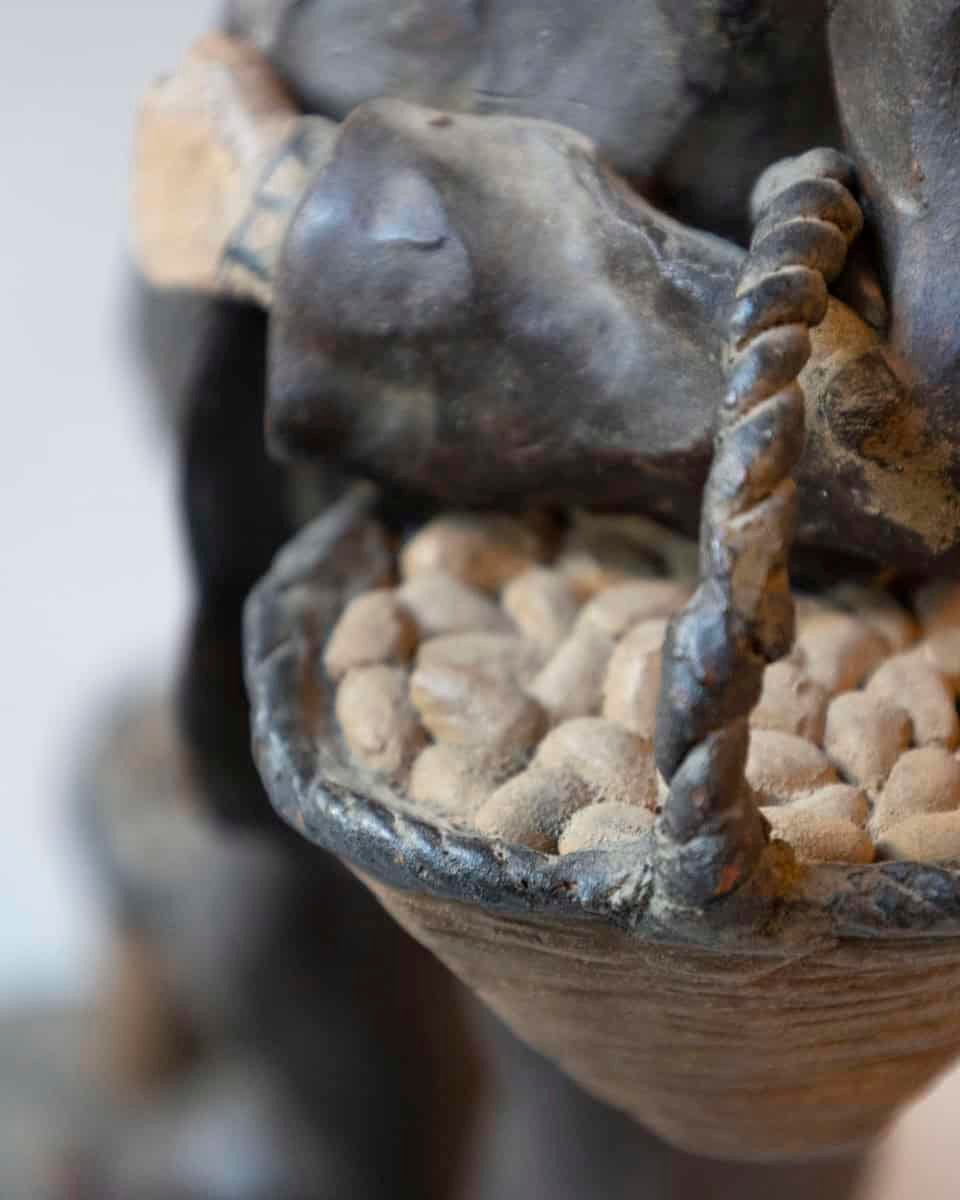 1968 Caltagirone Polychrome Terracotta Sculpture by Gaetano Romano - JAA