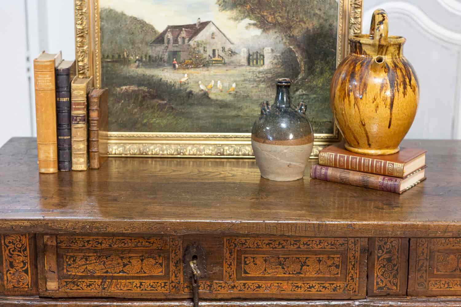 Italian Baroque Period Walnut and Ash 1690s Refectory Table with Turned Legs - JAA